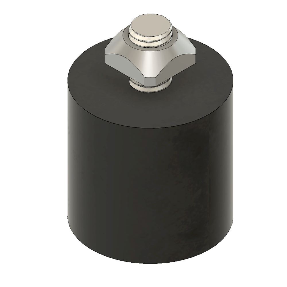 52-410-1 MODULAR SOLUTIONS DOOR PART<br>30MM X 30MM RUBBER DOOR STOP M8 STUD